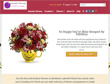 Tablet Screenshot of lakesideflorist.net