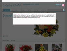 Tablet Screenshot of lakesideflorist.co.uk